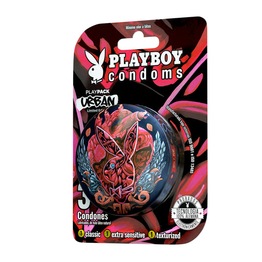 CONDONES PLAYBOY PLAYPACK VIP - 3 PZAS